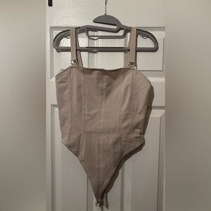 H&M taupe bodysuit